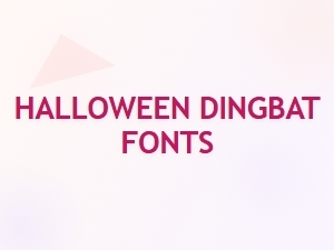 Horror Poster Dingbats for Halloween Design