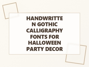 Ghastly Gothic Calligraphy for Halloween Decor